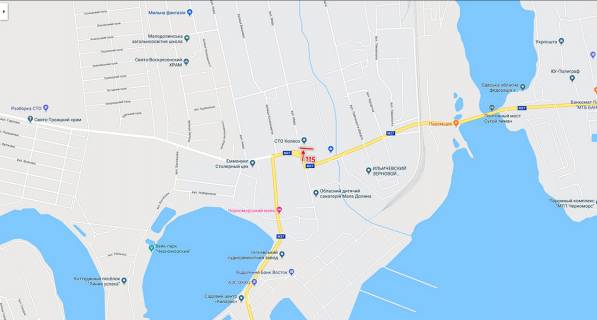Billboard A in Malodolinske, 3*4  Малодолинское scheme