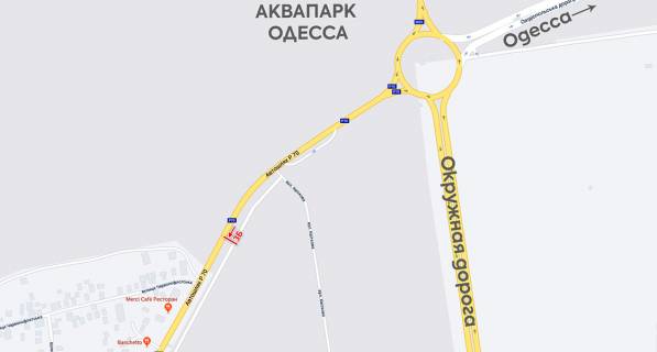 Billboard B in Odessa trasi, 6х3  Ovidiopol'skoe sosse scheme