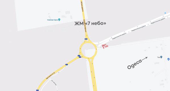 Billboard B in Odessa trasi, 6х3  транспорт рухається від 7 км scheme