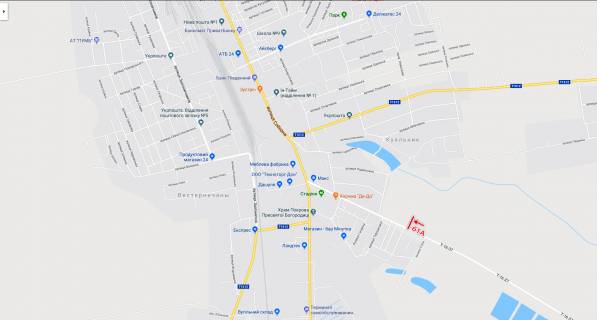 Billboard A in Podilsk (Kotovsk), 3х6  - scheme