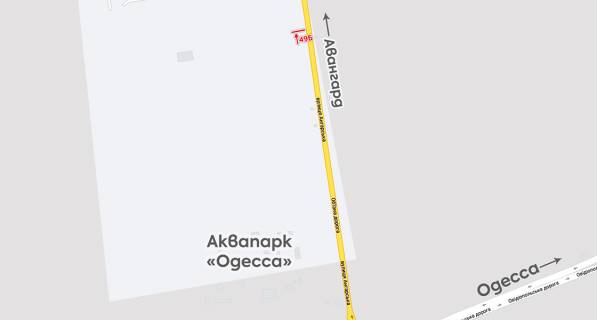 Billboard B in Odessa trasi, 3х6  Avangard-7 km scheme