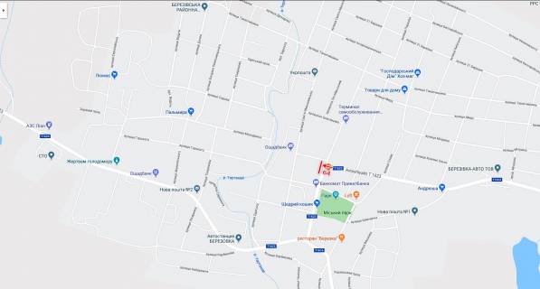 Billboard A in Berezivka (Odeska region), 3х6  - scheme