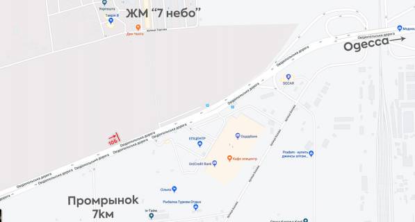 Billboard B in Odessa, 6х3  Doroga c 7 km scheme