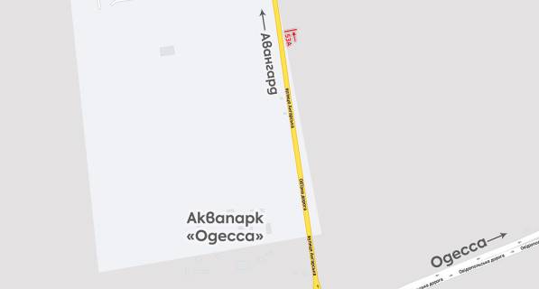Billboard A in Odessa trasi, 3х6  Avangard-7 km scheme