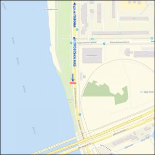 Video Billboard A in Kyiv, 3.20 x 2.24  Dniprovs'ka nab., navproti "Epicentru", do TRC "River Mall" - 391019 scheme