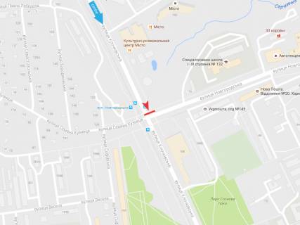 Backlight B in Kharkiv, 3,1х2,2  Klockivs'ka st. - Novgorods'ka st., v centr scheme