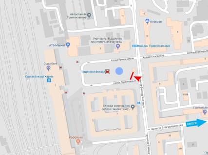 Citylight A in Kharkiv, 1,2х1,8  Evgenia Kotlara st.,7 scheme