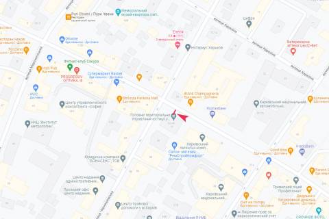 Citylight B in Kharkiv, 1,24х1,84  Aroslava Mudrogo st., 16 scheme