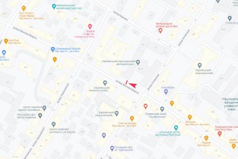 Citylight A in Kharkiv, 1,24х1,84  Aroslava Mudrogo st., 25 scheme
