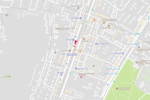 Billboard A in Dnipro (Dnipropetrovsk), 3х6  Oleksandra Pola prosp., 88 (Napramok ruhu vgoru) scheme