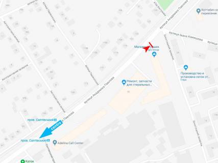 Scrolller, Scroll A in Kharkiv Akademika Pavlova st. - Belostockij per., iz centra - 382273 scheme