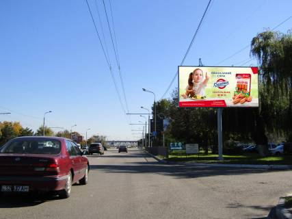 Billboard A in Dnipro (Dnipropetrovsk), 3х6  Naberezna Zavods'ka st., 7 (Ruh transportu v Centr. Mebleva fabrika "Progres") Photo 1