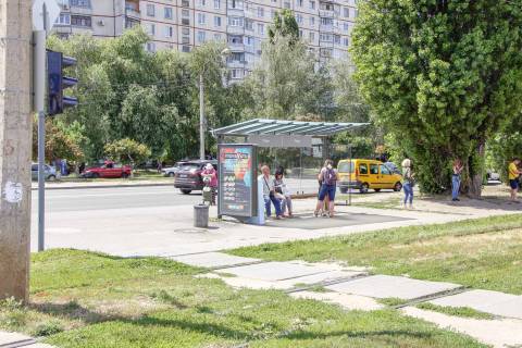 Citylight B in Kharkiv, 1,24х1,84  Geroev Truda st., 9 (1) (ostanovka Peski), v centr Photo 1