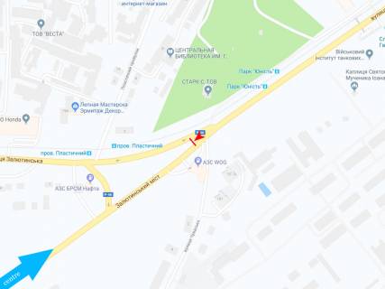 Prismatron, Prism A in Kharkiv, 3х6  Poltavskij slah st. - Zalutinskaa st., iz centra (Levyj) - 383075 scheme