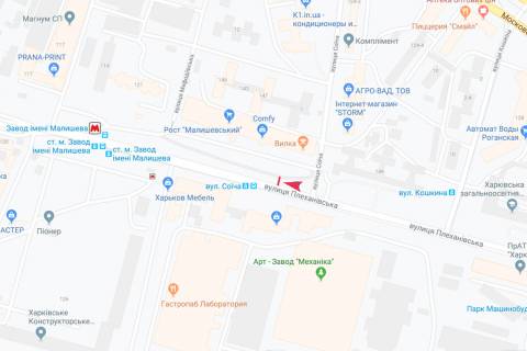 Prismatron, Prism A in Kharkiv, 3х6  Plehanovskaa st., 135/139 - Soica st., v centr - 383015 scheme