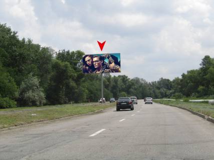 Billboard B in Dnipro (Dnipropetrovsk), 2,9х5,9  Ust'-Samars'kij mist - Toms'ka  st., z'izd z mosta, napramok na Pridniprovs'k Photo 1
