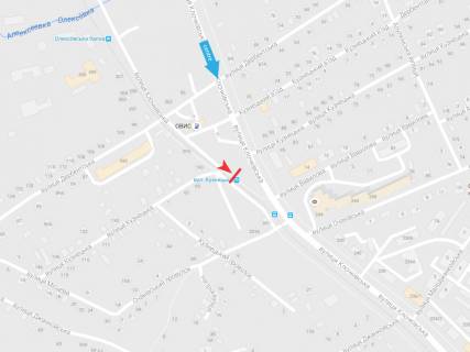 Citylight B in Kharkiv, 1,24х1,84  Klockovskaa st. - st. Kuzneckaa, 95  (ostanovka  st. Kuzneckaa (1)) scheme