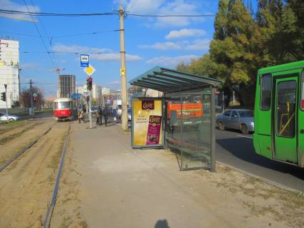 Citylight A in Kharkiv, 1,24х1,84  Klockovskaa st., 111a (ostanovka st. Hersonskaa ) (2) Photo 1