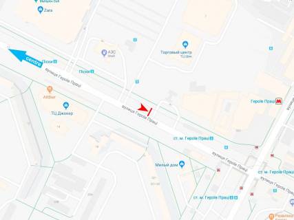 Prismatron, Prism B in Kharkiv, 3х6  Geroev Truda st., 9-I, iz centra (VIP) (st.m. G.Truda) - 382461 scheme