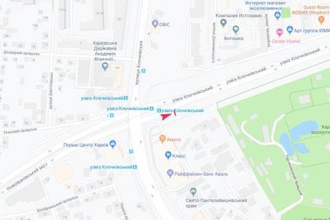 Citylight A in Kharkiv, 1,24х1,84  Klockovskij spusk (8), v centr (paketnaa prodaza) scheme