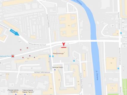 Billboard A in Vasylivka, 3х6  Piskunovskaa st.+ Suzdal'skie Rady,9 Dom Torgovli, Central'nyj rynok* scheme