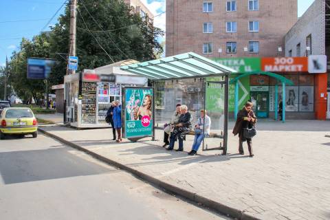 Citylight A in Kharkiv, 1,24х1,84  Derevanko st., 38-A (ostanovka "st. Novoprudnaa") Photo 1