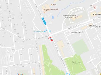 Citylight A in Kharkiv, 1,24х1,84  Klockovskaa st., 199b (1) (ostanovka st.Novgorodskaa) scheme