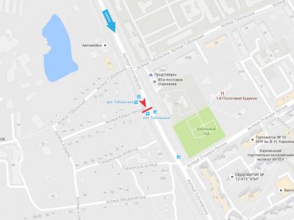 Prismatron, Prism A in Kharkiv, 3х6  Klockivs'ka st. - Kazahstans'ka st., v centr - 382677 scheme