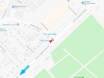 Citylight A in Kharkiv, 1,24х1,84  Akademika Pavlova st., 149 (ostanovka pereulok Solnecnyj), iz centra scheme