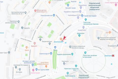 Citylight A in Kharkiv, 1,24х1,84  Nezavisimosti pr-t, 5-A (ostanovka "Gosprom"), iz centra scheme