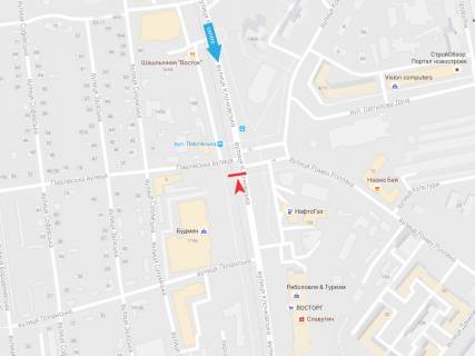 Citylight A in Kharkiv, 1,24х1,84  Klockovskaa st. - Pavlovskaa st. (ostanovka st. Pavlovskaa) scheme