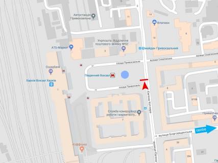 Citylight A in Kharkiv, 1,2х1,8  Evgenia Kotlara st.,7 scheme