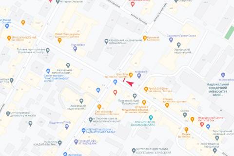 Citylight A in Kharkiv, 1,24х1,84  Aroslava Mudrogo st. - Alcevskih st., 40/27 scheme