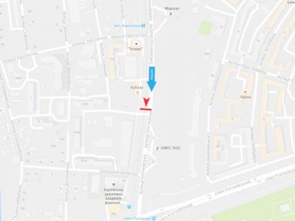 Prismatron, Prism A in Kharkiv, 3х6  Klockovskaa st. - Dergacevskij per., v centr   ( VIP ) - 382592 scheme