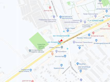 Citylight B in Kharkiv, 1,24х1,84  Poltavskij slah st. - Holodnogorska st., 3 (ulica Holodnogorskaa) scheme