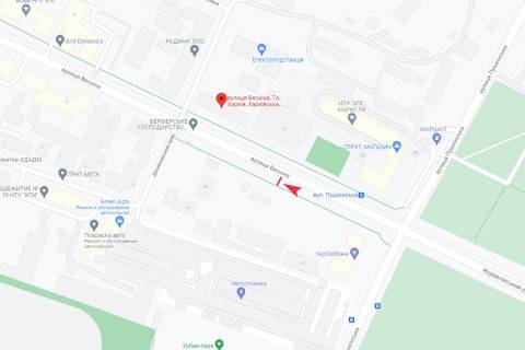 Citylight B in Kharkiv, 1,24х1,84  Vesnina st. (naprotiv doma No 7-A) scheme