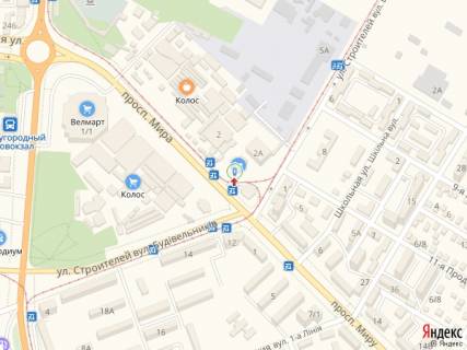 Video Billboard A in Mykolaiv pr-t Mira - st. Stroitelej - 285286 scheme