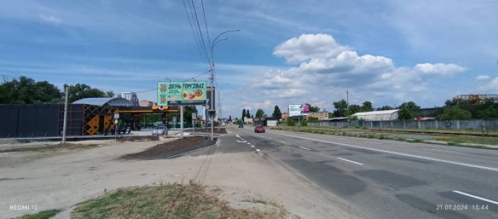Billboard B in Vishgorod Набережна, другий від повороту на проспект Шевченка, 150м до зупинки "Кінотеатр МИР" напр. у Київ Photo 1
