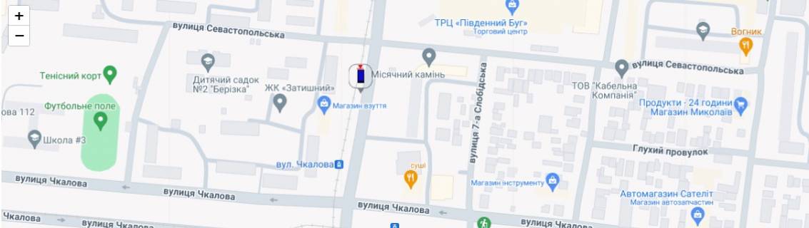 Non-Standard A in Mykolaiv st. 6-a Slobodskaa - st. Ckalova scheme