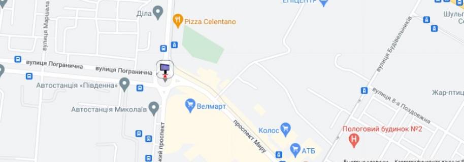 Prismatron, Prism A in Mykolaiv prosp. Bogoavlenskij - kol'co Avtovokzal - 499368 scheme