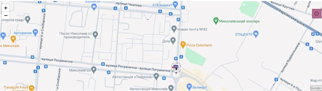 Prismatron, Prism A in Mykolaiv prosp. Bogoavlenskij - kol'co Avtovokzal - 499369 scheme