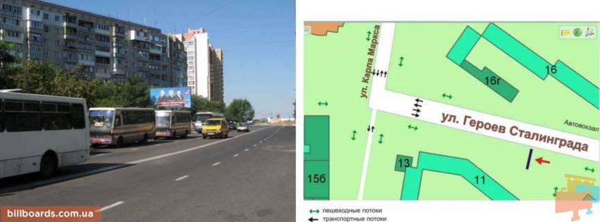 Billboard B in Chornomorsk (Illichivsk) st.Geroev Stalingrada,11, No29-B Photo 1