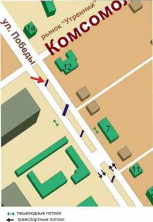 Citylight A in Chornomorsk (Illichivsk) peresecenie st.Pobedy, st.Komsomol'skoj, No001-A scheme