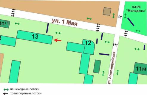 Facade Banners A in Chornomorsk (Illichivsk) st.1Maa,13, No51-Verh scheme