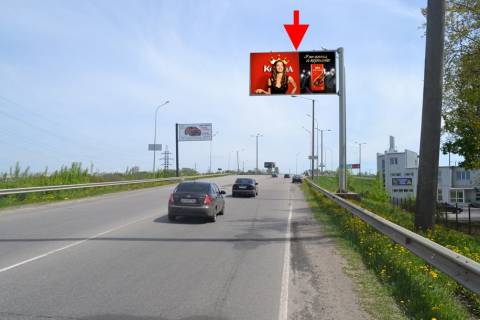 Billboard A in Kharkiv, 3х6  Klockivs'ka -rozv'azka  z kil'cevou (2) v'izd do Harkova z boku Dergaciv Photo 1