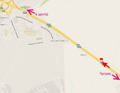 Billboard A in Kharkiv Pr-t Geroiv Harkova - Rostovs'ka trasa v r-ni povorotu na sel. Rogan' (v'izd do mista) scheme