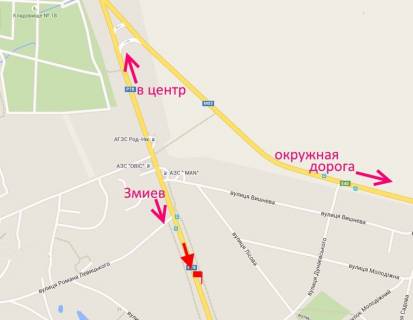 Billboard B in Bezlyudivka, 3х6  Pr-t Gagarina-sel. Bezludivka-praporec' No2 (viizd iz mista) scheme