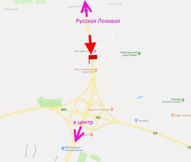 Billboard A in Kharkiv Harkivs'ke sose-post Policii-v'izd u misto scheme