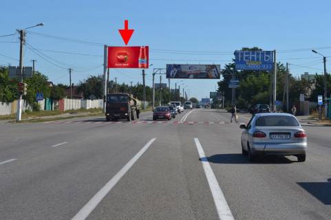Billboard B in Pisochin, 3х6  Poltavs'kij slah-sel.Pisocin-st. Avtomobil'na, praporec' No2, v centr Photo 1