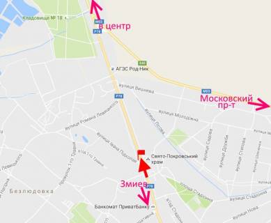 Billboard B in Bezlyudivka, 3х6  Pr-t Gagarina-sel. Bezludivka-praporec' No5 (v'izd u misto) scheme